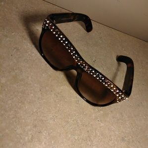Gucci crystal embellished glasses